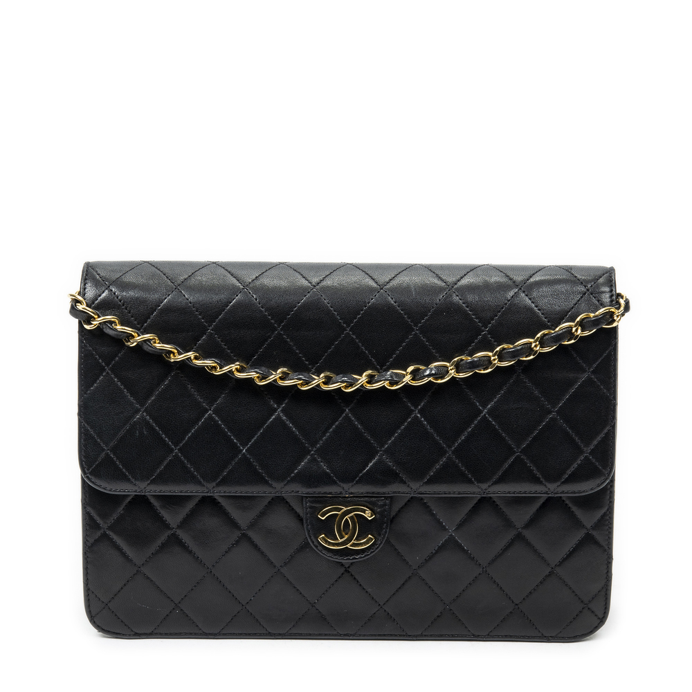 Chanel Vintage Push Lock Straight Flap - Picture 1 of 10